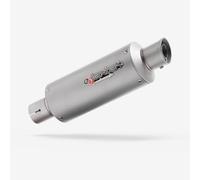 Left Lextek Stainless Steel GP1L GP Stubby Exhaust Silencer Matt 51mm Exhaust