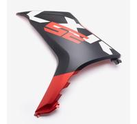 Left Matt Black/Red Side Panel compatible with Lexmoto LXR 125 SE E55 SY125-10-SE-E55/LXR SE 125 Euro 5 SY125-10-SE-V2