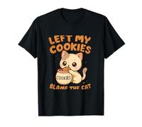 Left My Cookies Blame The Cat Anime Kawaii Graphic T-Shirt