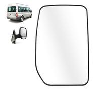 LEFT Non Heated Upper Wing Mirror Glass With Backing Plate for Ford Transit MK6 MK7 2000-2013 | OEM YC1517K741BA, YC15-17K741-BA, 4059969 | Unheated Passenger Side