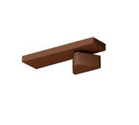 Left Opening Door Closer with Buffer Damper Right Minimalist Sleek Design Anti-Pinch Function Brown Finish Perfect for Home and Office Use