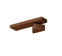 Left Opening Door Closer with Buffer Damper, Right Minimalist Sl esign, Anti-Pinch Function, Durable Brown Finish - Ideal for Home or Office Use