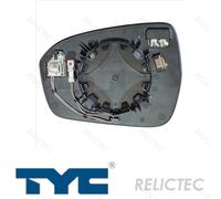 TYC 310-0252-1 Mirror Glass, outside mirror