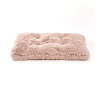 Left Pine Gusseted Essential Dog Mat, Plush Pet Bed - Deluxe Sleeping Mat for Large or Multiple Dogs - Fluffy, Recycled Fiber Filling, Machine Washable, Fits in Crate (Shaggy Tan, Large)