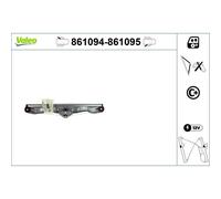 Left Rear Electric Window Regulator Lifter Fits BMW 3 2011-2019 Valeo 861094