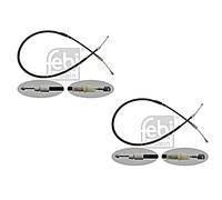 Left Rear Right Parking Brake Cable FEBI x2 pcs Fits MERCEDES VW 906 9064206885