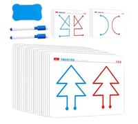 Left Right Brain Training Cards - 10-Piece Paper Puzzle Set, Thinking Exercises, Focus Boost, Logic Memory Matching, Hand Eye Coordination For Challenge Levels | Early Education Parent Child Game