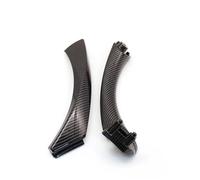 Left Right Car Interior Door Inside Handle With Handle Cover Trim Replacement For 3 Series E90 E91 2004-2013 Auto decoration accessories(Carbon Fiber Left)