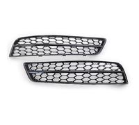 Left+Right Chrome Black Car Front Fog Light Grille Cover Trim Honeycomb Mesh Style Grill Fit for Audi A3 8P 2009 2010 2011 2012 2013 Fog Lights Grille