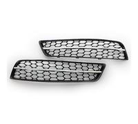 Left+Right Chrome Black Car Front Fog Light Grille Cover Trim Honeycomb Mesh Style Grill Fit for Audi A3 8P 2009 2010 2011 2012 2013 Fog Lights Grille
