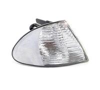 Left Right Corner Lights Turn Signals Front Turn Signal Lamp For BMW E46 3 Series Sedan 1998-2001 No Bulbs White Lens Wing Mirror Indicator Light(Left)