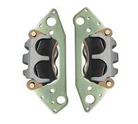 Left & Right Front Brake Calipers & Pads Sintered for Polaris RZR 4 800 900 1000 Ranger 500 570 700 800 900 Diesel Brutus GEM