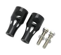 Left&Right Front Handle Bars Motorcycle Handlebar Bars Clamp For YA&MAHA Dragstar V-Star DS400 650 XVS 400 950 1100 1300 CNC Handle Bar Risers Mount Clamp Adapter Handlebar Rising(Black)