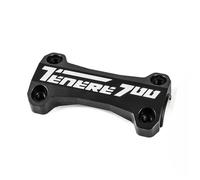 Left&Right Front Handle Bars Motorcycle Handlebar Riser Clamp For YA&MAHA Tenere 700 TENERE700 XTZ XT700Z T700 T7 2019- Mount Adapter Aluminum Handlebar Rising(Black 1)