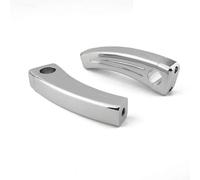 Left&Right Front Handle Bars Motorcycle Handlebar Riser Clamp For YA&MAHA V-Star 650/1100 Silverado Classic Custom Road Star 1600/1700 Handle Bar Riser Mount Adapter Handlebar Rising(Silver,12mm)