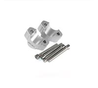 Left&Right Front Handle Bars Motorcycle Handlebar Risers For YA&MAHA MT-07 MT07 MT 07 2021 2022 2023 -Aluminum Handle Bar Riser Clamp Mount Adapter Kit Handlebar Rising(Silver)