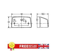 Left/Right Licence Plate Light For MAN EL F2000 F9 F90 M90 SG SL Genuine Hella