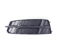 Left Right Side Front Bumper Fog Light Grill Grille Cover Fit For Audi A6 C7 S-LINE 2014-2018 Honeycomb Hex Fog Lamp Grills Fog Lights Frame Exterior Cover, Left
