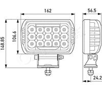 HELLA LED-Spotlight - Valuefit 450 - ECE-R112/ECE-R10/E9 16538/ECE 1FE358154-031