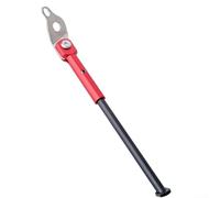 Left Side Kickstand for Folding Bikes 16 Inch Compatible with Quick Release Lever for Dahon 349, Aluminum Alloy and Stainless Steel Structure (Red)