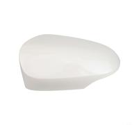 Left Side Wing Mirror Cover Cap Glossy Black and White ABS Replacement For Toyota 2012-2020, Exterior Rearview Mirror Housing for Protection and Style(White)