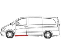 Left Sill Step Plate Fits: MERCEDES VITO / VIANO W639 03.09-10.10