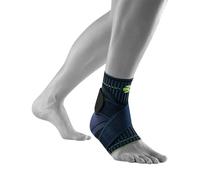 BAUERFEIND, 1 Unisex Ankle Support for Sports, Left Ankle Brace, For Ball Sports, Physical Activities, Stabilization, With Level Strap System, Size: M, Black, 11419401170712