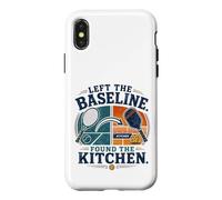 Left The Baseline Found The Kitchen Pickleball Tennis Case for iPhone X/XS