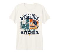 Left The Baseline Found The Kitchen Pickleball Tennis Premium T-Shirt