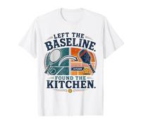 Left The Baseline Found The Kitchen Pickleball Tennis Value Graphic T-Shirt