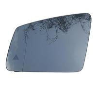 Left Wing Mirror Glass for Mercedes-Benz C-Class W204/W206 2011-2014,2022-, Heated Car Rearview Mirror Glass Replacement, with ABS Support Plate Door Mirror, White Glass,2011-2014