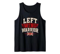 Left Wing Warrior UK Political Slogan British Patriotic Tank Top