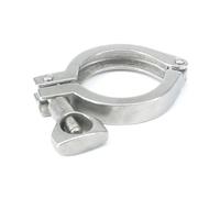 LEFTART Tri Clamp 304 Stainless Steel Casting Sanitary Fitting Tri Clover, for machinery manufacturers Pipe Fittings kit(119mm (4 in. TC))