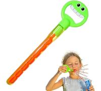 Leftfield Bubble Wand for Toddler | Smiling Face Bubble Maker |Bubble Sticks for Kids Handheld Blower, Outdoor Toys Party Games for Kids Birthday Camping Party Favors Activity (Green)