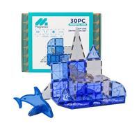 Leftfield Toys Magnetics | Magnetic Tiles Sea Life Set | 30 Piece Educational Ocean-Themed Building Toy for Children Ages 3+ Years