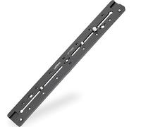 LEFTFOTO 350mm Double Dovetail Arca-Swiss systems Slide Rail Quick Release Plate,With Locating Hole for ARRI,1/4" & 3/8" Threads,Cold Shoe - for DSLR Live Streaming Movie Camera Tripod Ballhead