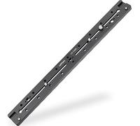 LEFTFOTO 400mm Lengthened Quick Release Double Dovetail Slide Rail Universal QR Plate, with ARRI Locating Hole, 1/4" & 3/8" Threads, Cold Shoe for Mirrorless DSLR Camera Tripod Ballhead