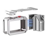 Leftfoto Action 6 Metal Cage with Grip Handle Set for DJI Osmo Action 6 Street Grip Kit Complete Protection Frame Rig for Motovlogging Vlog Video Shooting Magnetic Quick