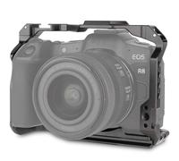 LEFTFOTO Camera Cage for Canon EOS R8 with Arca Base, Cold Shoe, Strap Slot, 1/4 & 3/8 in Screw Holes, DJI RS Stabilizer Compatibility - for Vlog Video Shooting