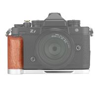 Leftfoto Z f Retro Hand Grip L Bracket with Wooden Handgrip for Nikon ZF Camera, Built-in Quick Release Plate for Arca