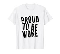 Leftist Politically Well Informed Socialist Proud to Be Woke Value Graphic T-Shirt, Men, White, S
