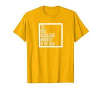 Leftist Pro Immigration Pro Refugee T-Shirt, Men, Golden Yellow, Small