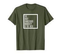 Leftist Pro Immigration Pro Refugee T-Shirt, Men, Olive Green, Medium