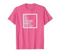 Leftist Pro Immigration Pro Refugee T-Shirt, Men, Pink Heather, Large