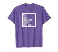 Leftist Pro Immigration Pro Refugee T-Shirt, Men, Purple Heather, X-Large