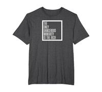 Leftist Pro Immigration Pro Refugee T-Shirt, Men's Big and Tall, Dark Heather Grey, 3X Tall