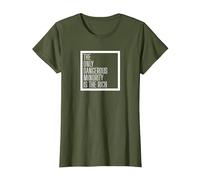 Leftist Pro Immigration Pro Refugee T-Shirt, Women, Olive Green, X-Small