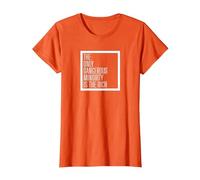 Leftist Pro Immigration Pro Refugee T-Shirt, Women, Orange, X-Large