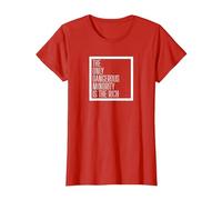 Leftist Pro Immigration Pro Refugee T-Shirt, Women, Red, XX-Large