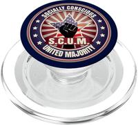 Leftist SCUM - Socially Conscious United Majority Activist PopSockets PopGrip for MagSafe